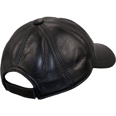 Fashion Genuine Leather Peak Baseball Cap