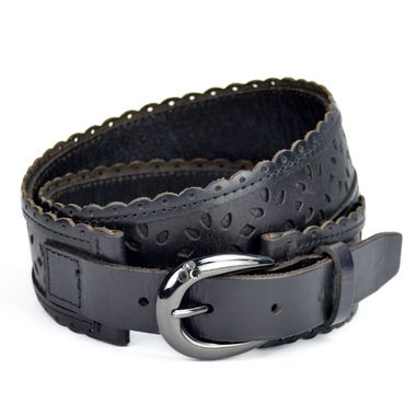 Women's Leather Belt with Macrames