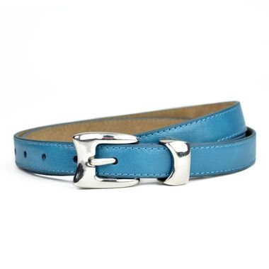 Ladies Leather Belt with Metallic Tail
