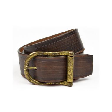 Man Antiqued Leather Belt