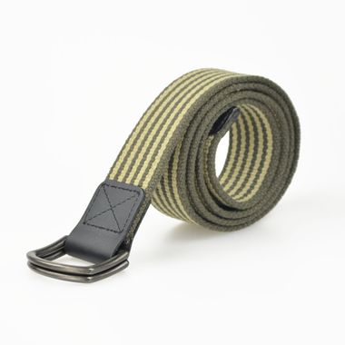 Men Casual Striped Canvas Webbing Belt