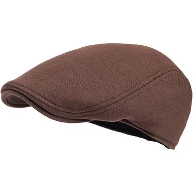 Men Cotton Newsboy Cap Soft Fit Cabbie Hat