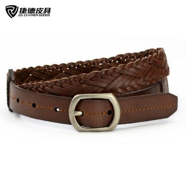 Woman Braided Genuine Leather Belt