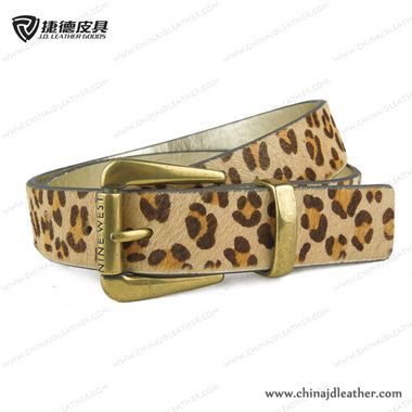 Woman Leopard Haircalf Leather Belt