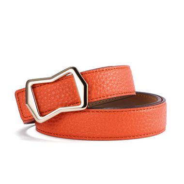 Women's Split Leather Belt with Special Buckle