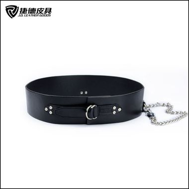 Women Chain Wide Leather Waist Belt