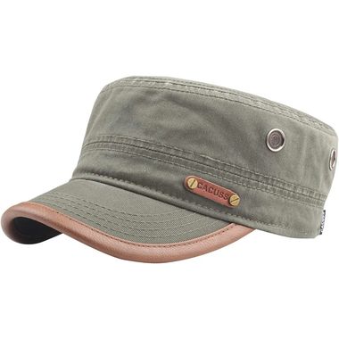 Washed Cotton Army Hat Military Cadet Cap