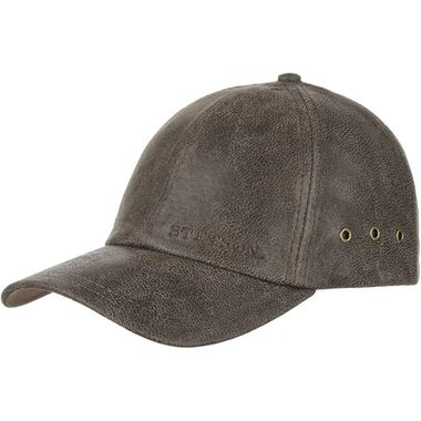 Mature Liberty Leather Baseball Cap with Metal Buckle