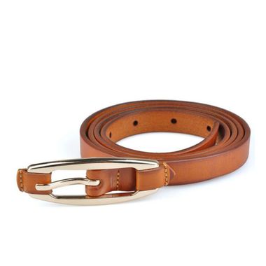 Ladies Thin Vegetable Tanned Leather Belt