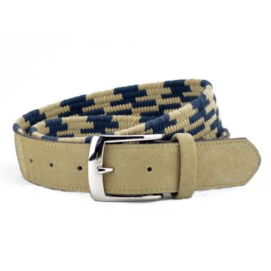 Men's Two-tone Knitted Belt