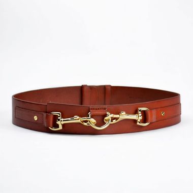 Women Waxed Leather Belt for Michael Kors