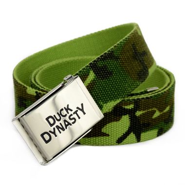 Men Camo Webbing Belt with Logo Buckle