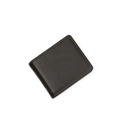 Man Slim Leather Wallet with Mesh ID Window