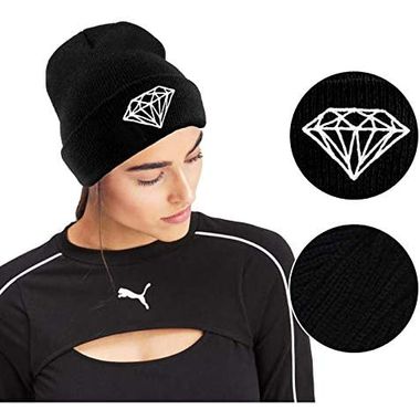 Street Dancing Hip Pop Cap Diamond Beanie Hat