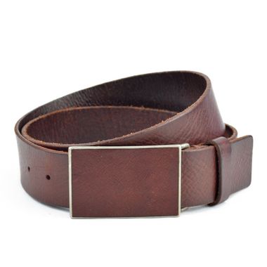 Men Waxed Leather Belt