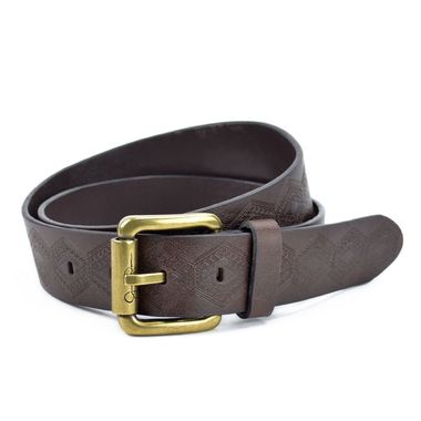 Women's Debossed Leather Split and PU Belt