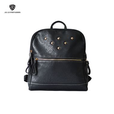 Women Black Fashion Wholesale Backpack with Studs