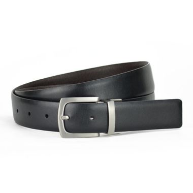 Men Reversible Feather Edge Leather Belt