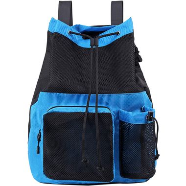 Mesh Drawstring Backpack with Shoe Bag, Swimming bag