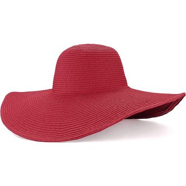 Floppy Derby Hat Wide Large Brim Beach Straw Sun Cap