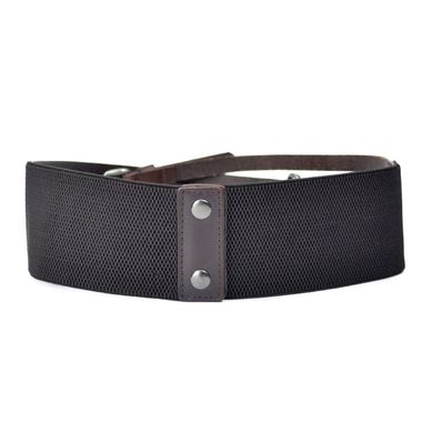 Ladies Waxed Elastic and Leather Belt