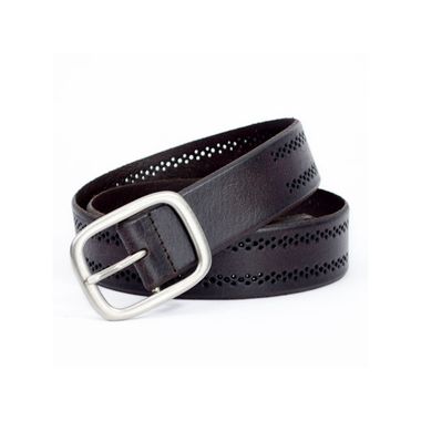 Men Leather Belt with Punched Holes