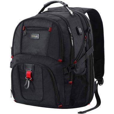 17 inch travel laptop backpack with USB Charging Port