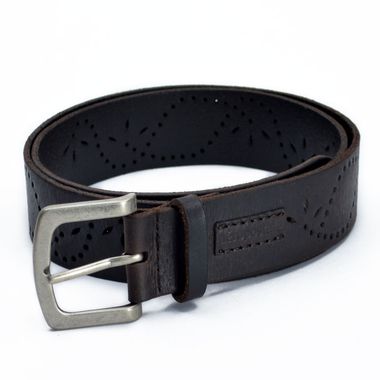 Ladies Leather Belt with Flower Patterns