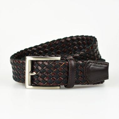 Fabric and Leather Braided Belt from China Factory