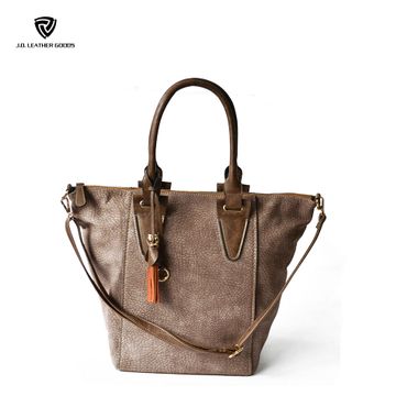 Dark Brown Women Vintage Big Capacity Fashion PU Handbag