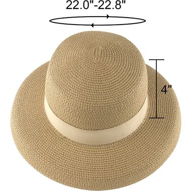 Travel Foldable Brim Bucket Vintage Straw Hat