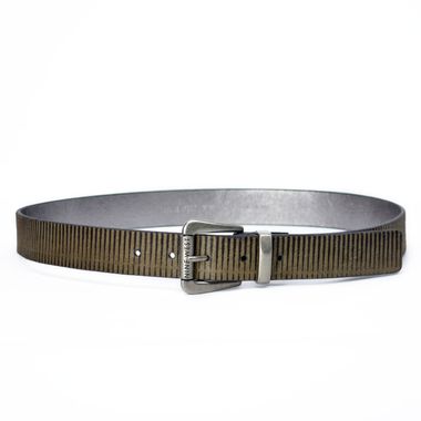 Ladies Waxed PU and Haircalf Leather Belt